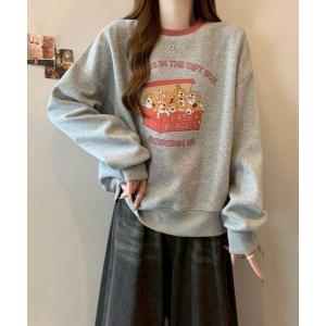 トレーナー スウェット 「portulaca」ビーグルプリントスウェット レディース