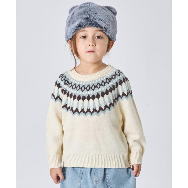 ニット セーター ユニセックス ノルディック柄 ニット キッズ 子供服 男の子 女の子