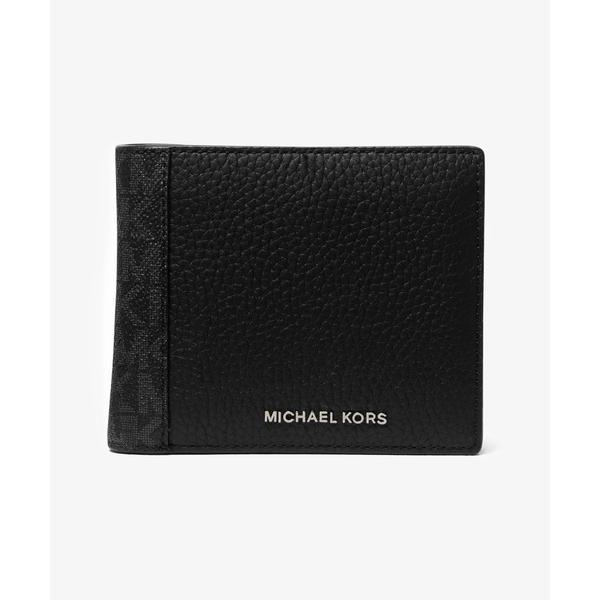 財布 HUDSON レザー ビルフォールド ウィズ コインポーチ - MKシグネチャー メンズ