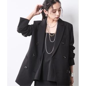 ジャケット テーラードジャケット 「セットアップ対応」ダブルテーラードジャケット「大きいサイズ有」シックスタイル レディース