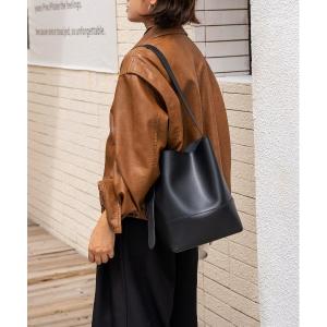 トートバッグ 「 NiiNa / ニーナ 」高品質牛革ソフトバケットバッグ（インナーポーチ付き） レディース