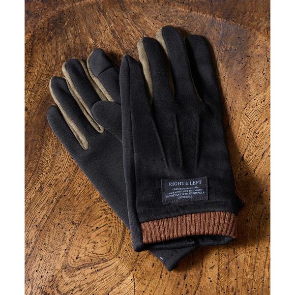 手袋 「SETUP7」フェイクスエード裏ボア手袋　スマホ対応　WINGI メンズ