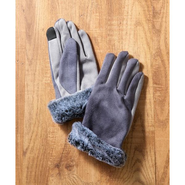 手袋 「SETUP7」レディース手袋　フェイクスエード/内毛/スマホ対応/裏ボア WINGI レディ...