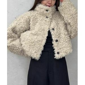 ブルゾン アウター プードルファーショートジャケット/ブルゾン レディース