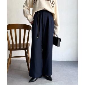 パンツ 合皮ベルト付きパンツ レディース