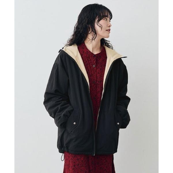 ブルゾン アウター リブ　イン　コンフォート　はまじとコラボ　ふわっと着心地もあたたかな撥水リバーシ...