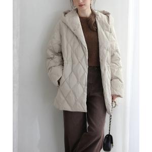 ダウンコート ダウンジャケット ダイヤステッチダウンコート レディース