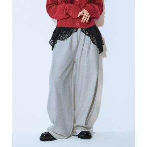 スウェットパンツ ジャージ 「発熱保温」スウェットコクーンタックパンツ/622282 レディース