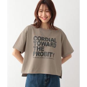 「GLOBAL WORK」 半袖Tシャツ FREE モカ レディース