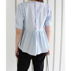 「MODE ROBE」 半袖シャツ FREE ブルー レディース
