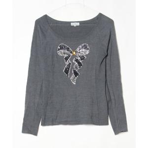 「en recre」 長袖ニット 38 グレー レディース