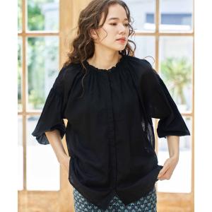 「niko and...」 長袖ブラウス MEDIUM ブラック レディース