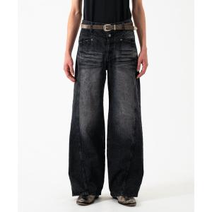 ジーンズ CRUSH FADE SIDE SEEM BOOTS CUT JEANS / クラッシュフェードサイドシームブーツカットデニム メンズ レデ