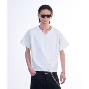 tシャツ Stud Short-sleeve T-shirt/スタッズショートスリーブTシャツ メンズ レディース