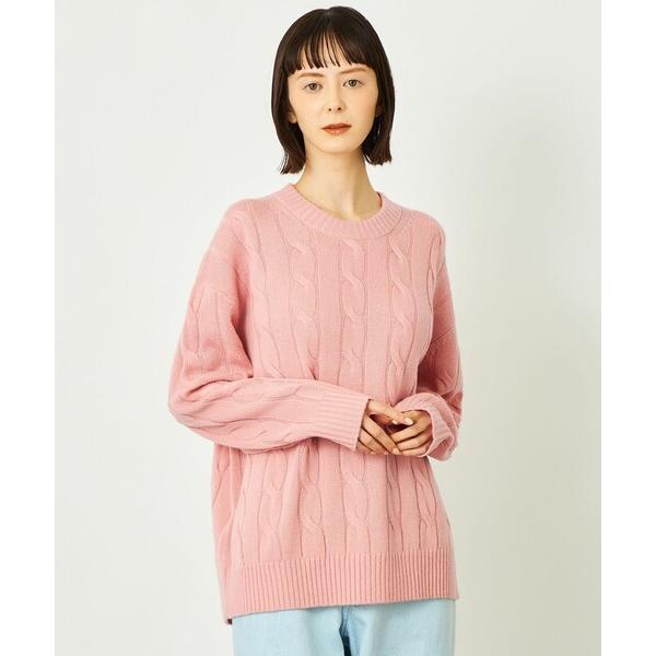 ニット セーター GREY LABEL ウールカシミヤケーブルニット レディース