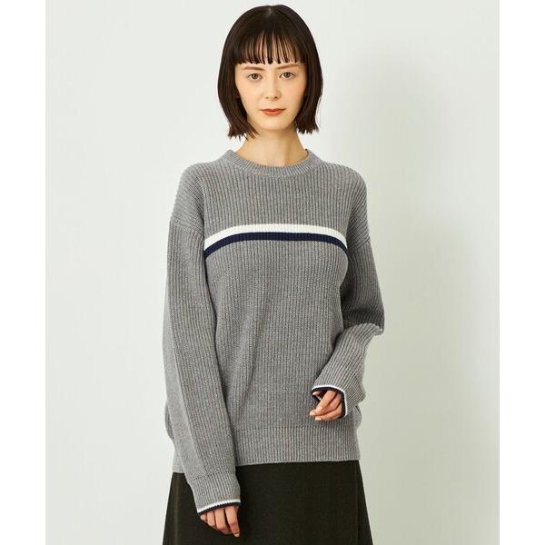ニット セーター GREY LABEL ローゲージラインニット レディース