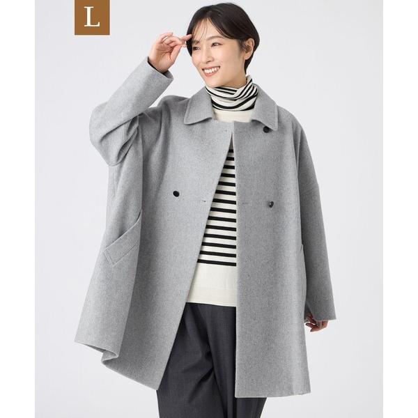 ステンカラーコート コート 「L」「SANYO Style EDITION掲載」ウールスーパービーバ...