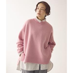 ニット セーター 7ゲージウールミックスハイネックニット レディース