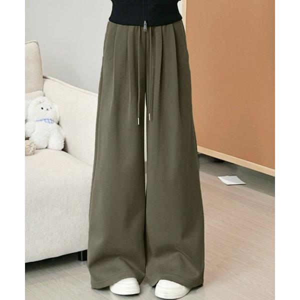 ワイドパンツ スウェットパンツ ジャージ ドレープワイドスウェットパンツ レディース