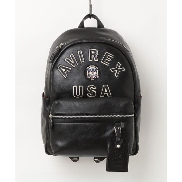 デイバック リュック VARSITY LEATHER DAYPACK/ バーシティレザーデイパック ...