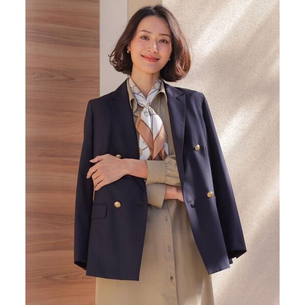 ジャケット テーラードジャケット ANASTASIAトロ ダブル ジャケット レディース