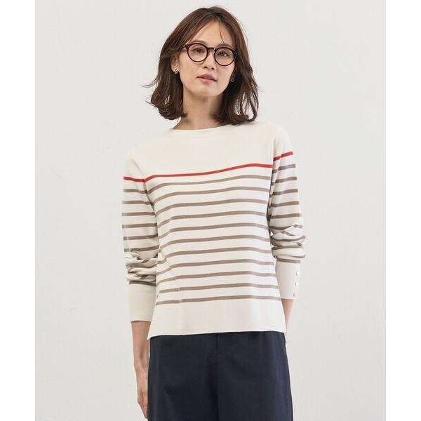 ニット セーター Rayon Stretch Border ニット レディース