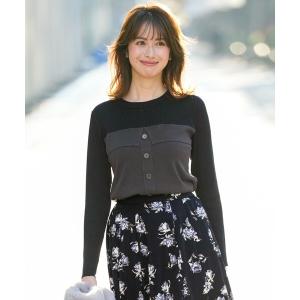 ニット セーター ビスチェ風 長袖 ニット レディースの商品画像