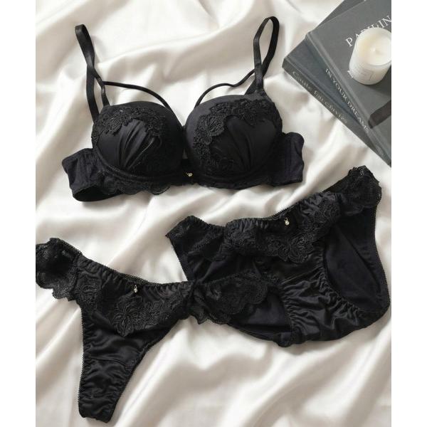 ブラジャー ショーツセット 「３点セット」ブラ＆ショーツ＆Tバック