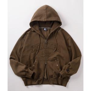 パーカー 「88」「STARTER/スターター」ブランドロゴ フリンジワッペン 裏起毛 ジップパーカー/ダブルジップ/ワンポイント刺繍 メンズ レディ