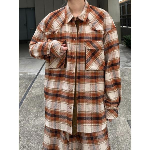 ブラウス シャツ BLOUSING CHECK SHIRT レディース
