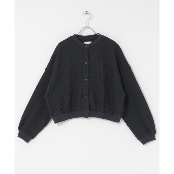 カーディガン SEAGREEN　BIG WAFFLE CARDIGAN レディース