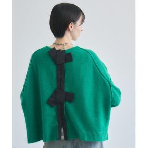 ニット セーター Dignite Collier バックリボンニット レディース