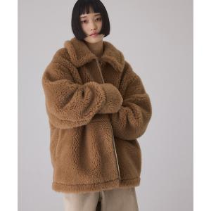 ブルゾン アウター スウィッチングボアブルゾン レディース