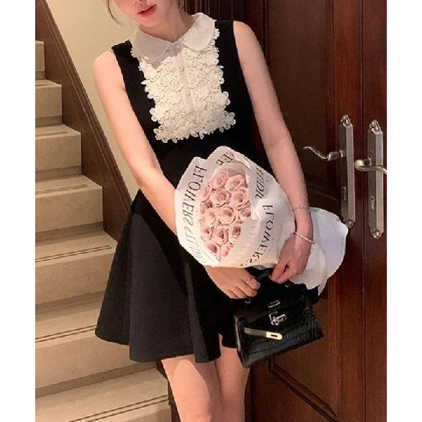 ドレス スマートカジュアルブラックドレス