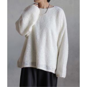 ニット セーター フェザーレースニット レディース