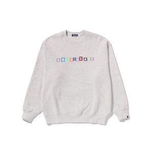 トレーナー スウェット BATHING APE LOGO RELAXED FIT CREWNECK SWEATSHIRT メンズ レディース