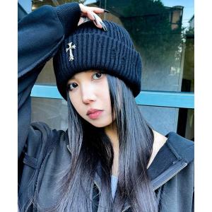 ニット帽 ニットキャップ A'GEM/9 × .kom 「A'gem/エージェム」クロスビーニー レディース メンズ