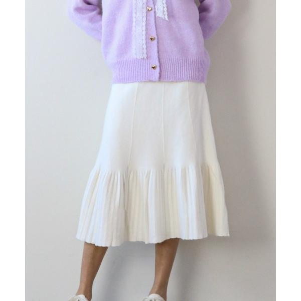 スカート 裾フレア ナローースカート