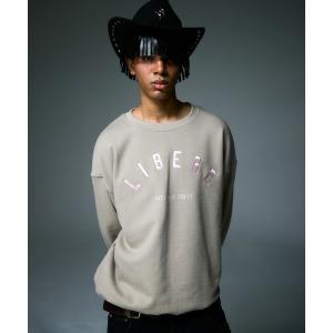 トレーナー スウェット LIBERE リベーレ / LOGO CREWNECK SWEAT ビッグシルエットロゴ刺繍クルーネックスウェット / 255