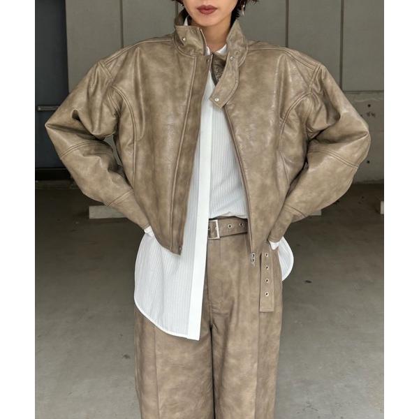 ブルゾン アウター UND CRUSHED PADDED JACKET レディース