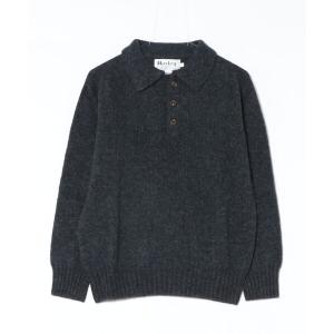 セーター ニット 「HARLEY OF SCOTLAND」別注シェットランドニットポロ メンズ レディース