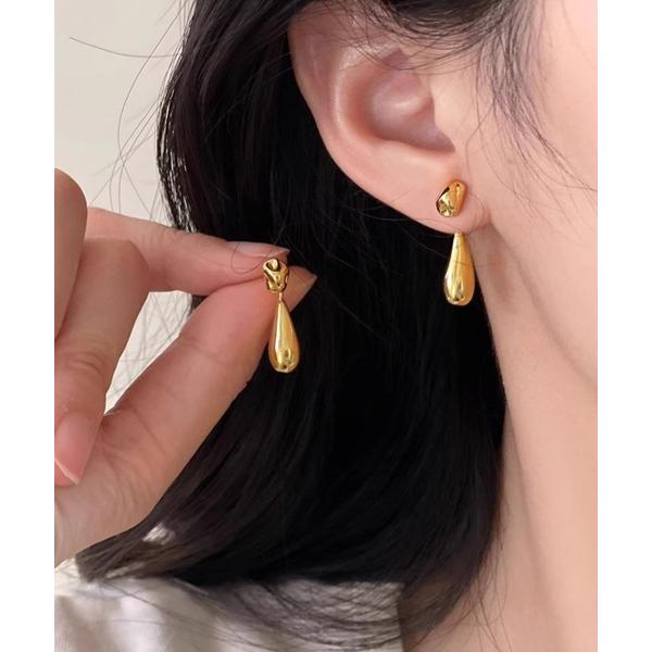 ピアス YU-KA:ドロップモチーフ 2WAYスタッドピアス drop motif 2way stu...