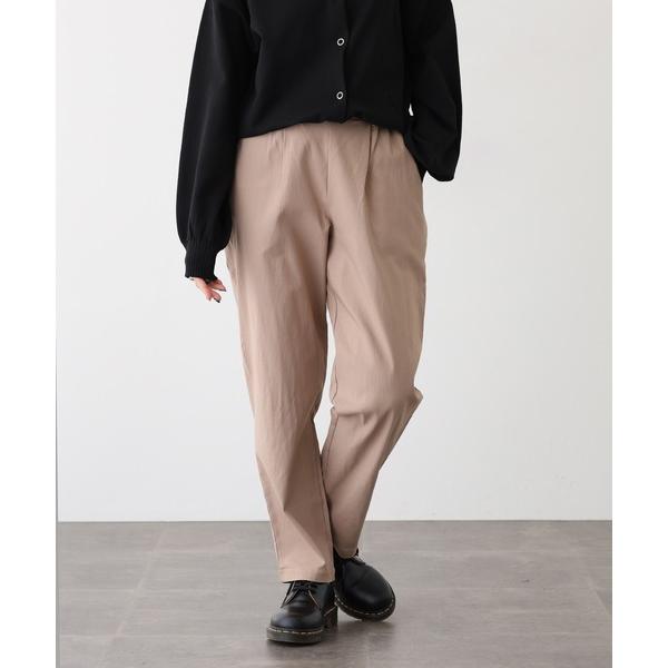 パンツ ストレッチ裏起毛テーパードパンツ レディース