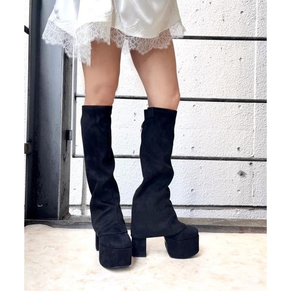 ブーツ 「25AW新作」「R＆E」「カバー取り外し可能！」「カバー取り外し可能！」厚底チャンキーヒー...