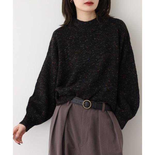 ニット セーター ＆soiree モックネックボリュームスリーブニット レディース