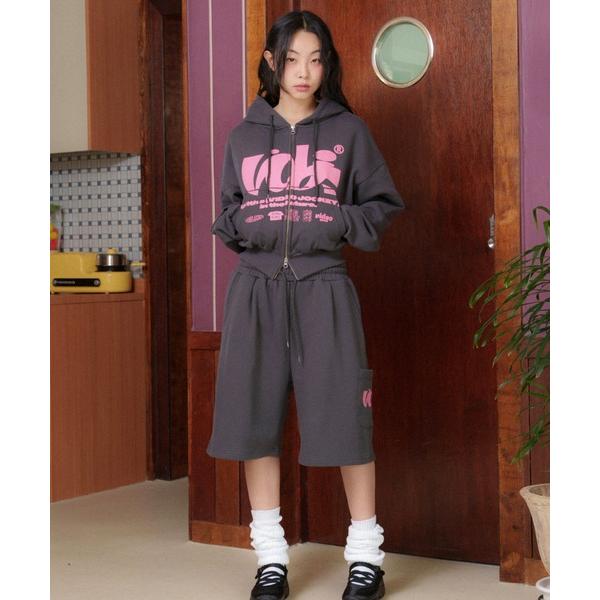 パーカー VIDEO JOCKEYWA HAMKKE HOOD ZIP-UP / フロントロゴデザイ...