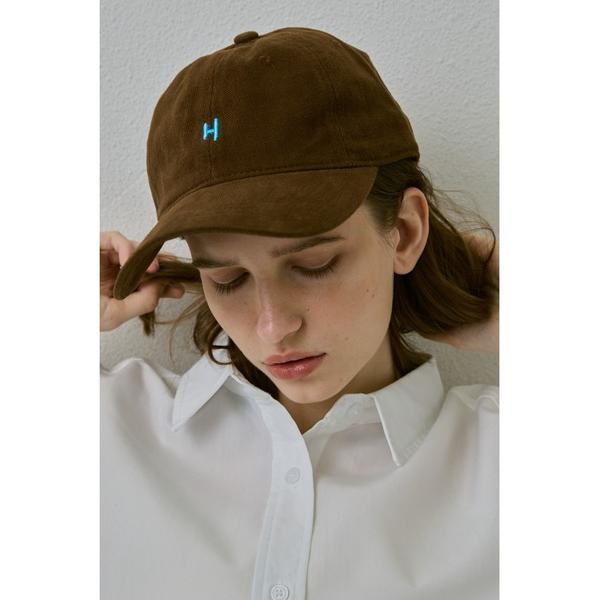 キャップ 帽子 シンプル刺繍ロゴキャップ / ソフトテクスチャーロゴキャップ レディース