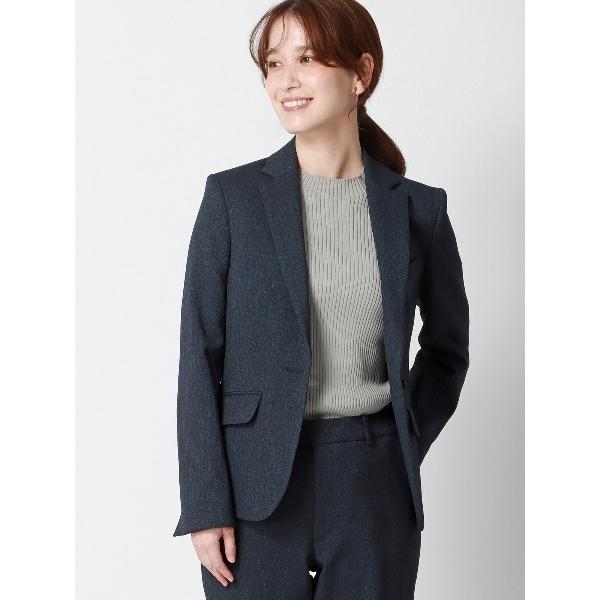 ジャケット テーラードジャケット ジャケット ウォッシャブル ストレッチ 防シワ ウールライクポリエ...