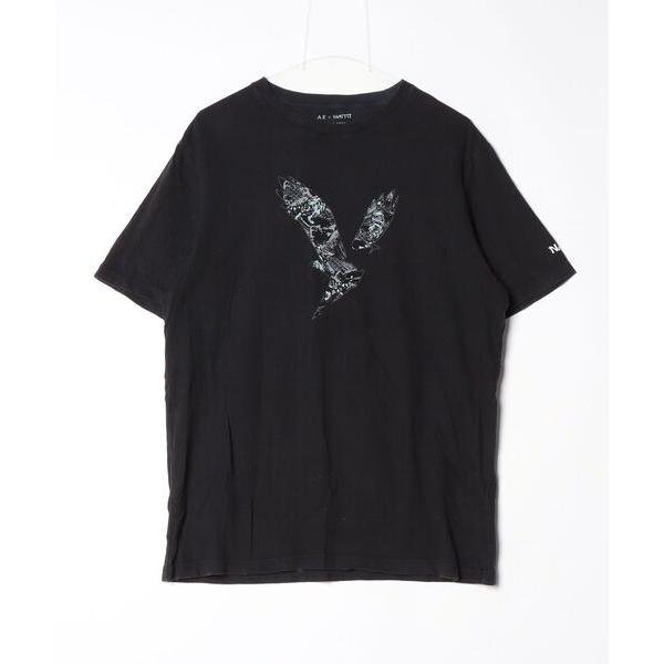 「American Eagle」 半袖Tシャツ「naitoコラボ」 L ブラック メンズ