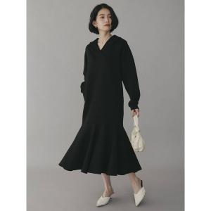 「COTORICA」 長袖ワンピース MEDIUM ブラック レディース